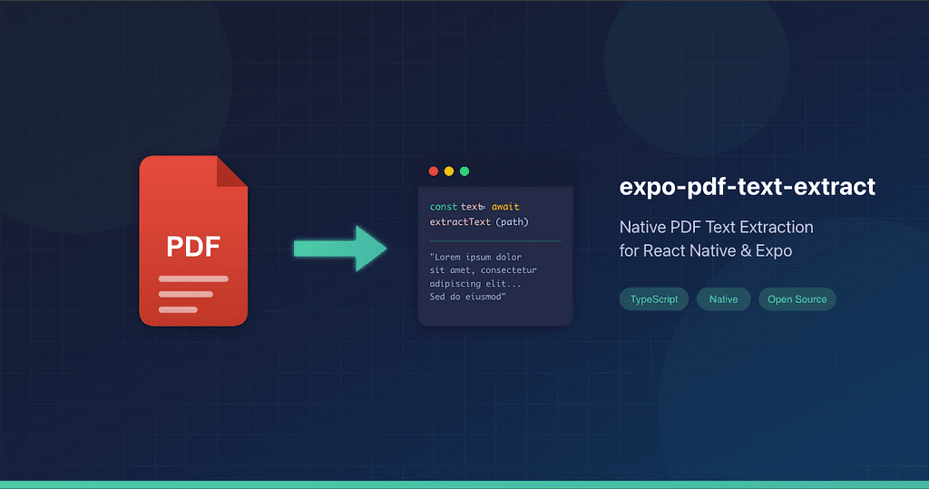 Introducing expo-pdf-text-extract: Native PDF Text Extraction for React Native & Expo